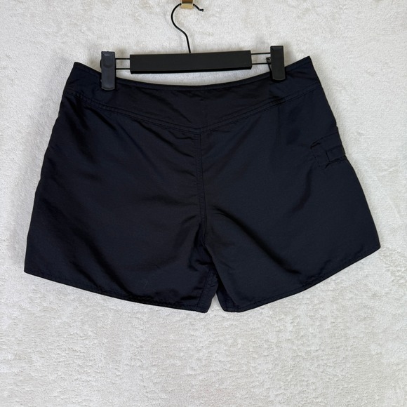 Patagonia Women's Black Wavefarer Board‎ Shorts Lace Up Details Size 6 - Picture 2 of 4